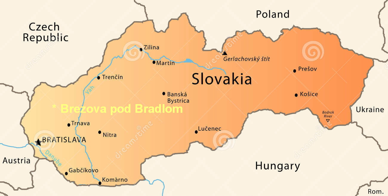 kaart van Slovakije
